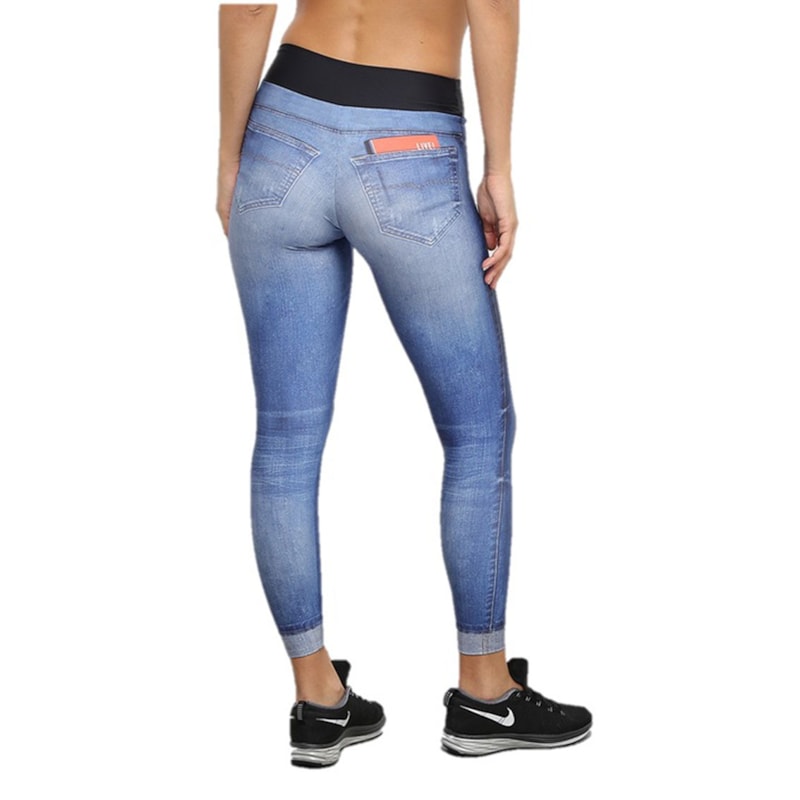 CALÇA LEGGING LIVE DENIM RISE FEMININA - Original