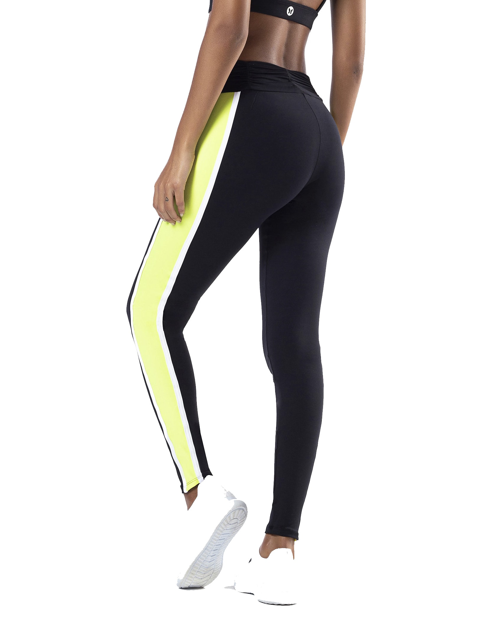 Calça Legging Fuso Fergata Vestem Preto Neon - usebestfit