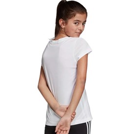 Camiseta Infantil  Adidas Lin Tee Branco