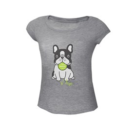Camiseta Infantil Dog Wilson Cinza