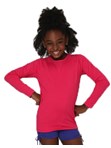 Camiseta Infantil Pro Uv Line Pink