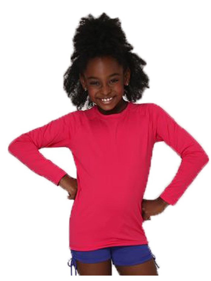 Camiseta Infantil Pro Uv Line Pink
