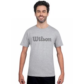 Camiseta Infantil Wilson Cinza