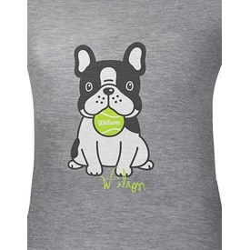 Camiseta Infantil Wilson Dog Mescla Cinza