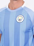 Camiseta Manchester City Stripes Azul