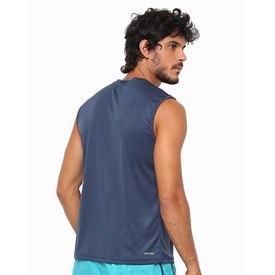 Camiseta Masculina Regata Interlock Speedo Azul Marinho