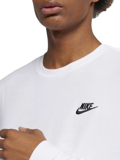 Camiseta NSW Club Tee LS Nike Branca
