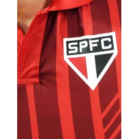 Camiseta Polo Points SPFC SPR Sports Vermelha