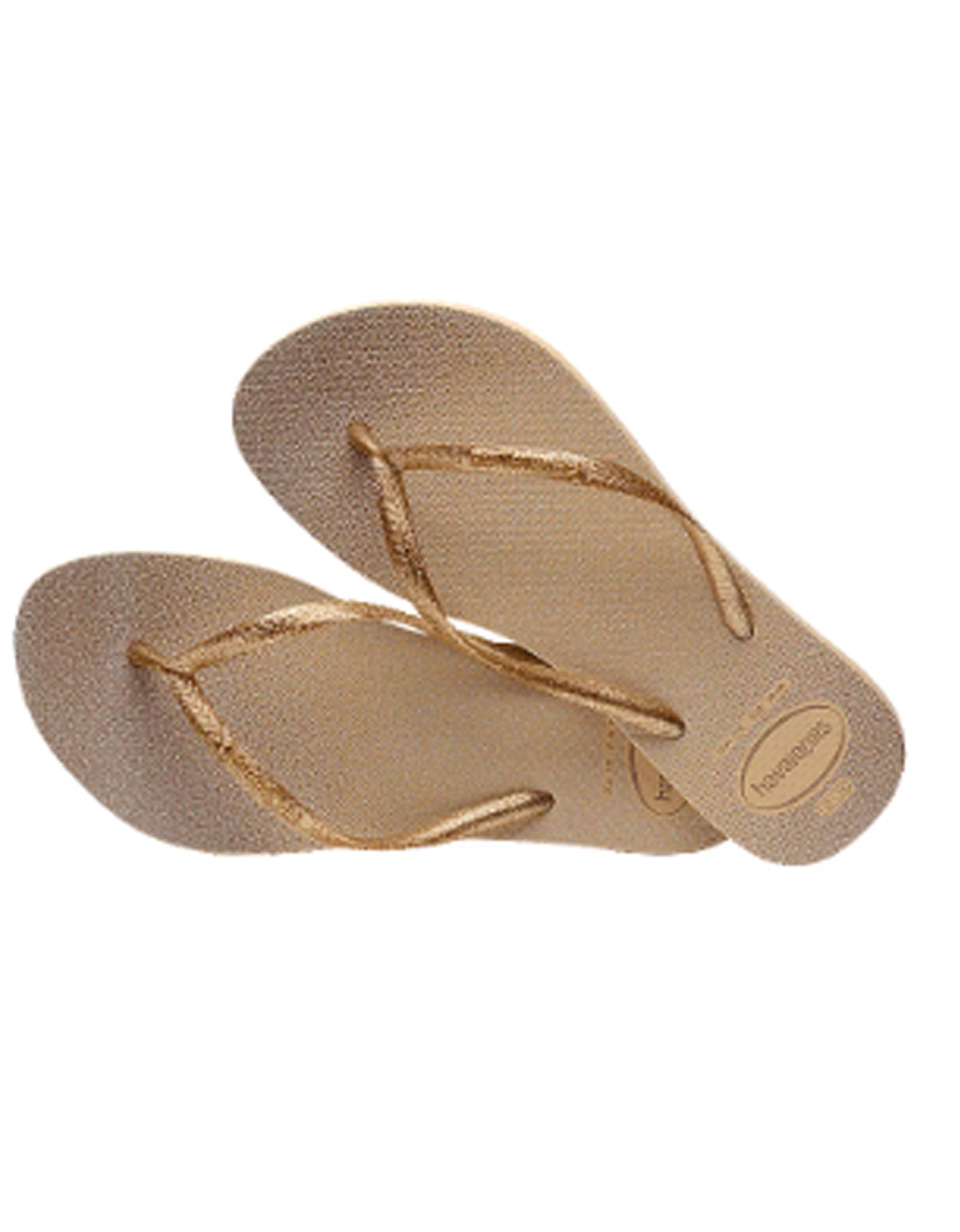 chinelo glitter havaianas dourado