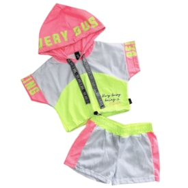 Conjunto Cropped e Shorts It Girl Le Petit Estampado