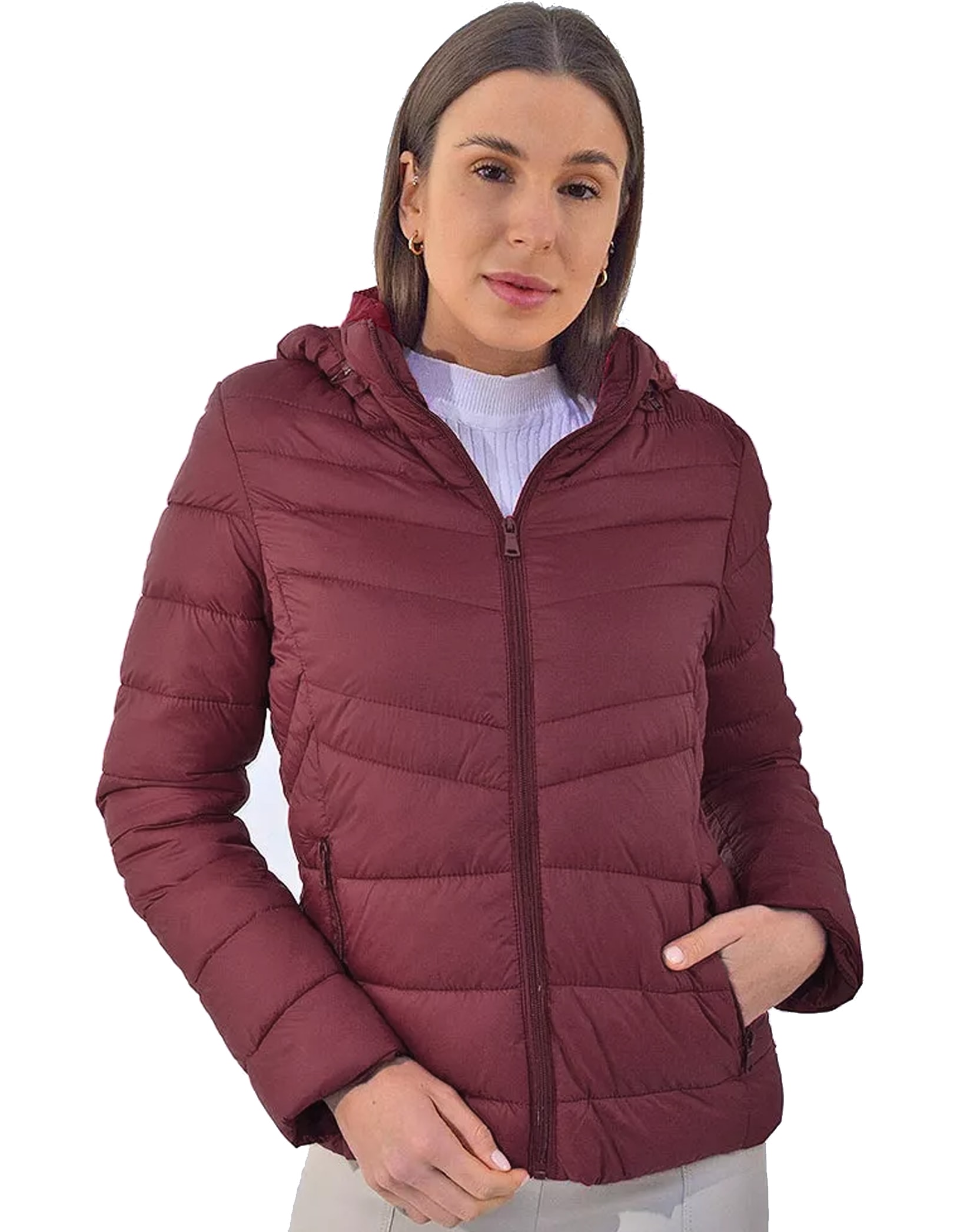 Jaqueta best sale feminina bordo