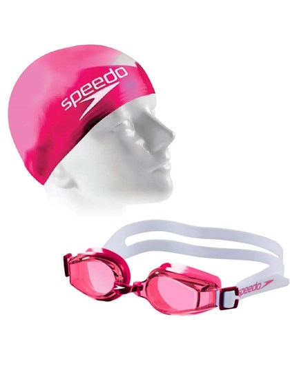 Kit Swim Junior Óculos + Touca Speedo Rosa