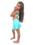 Saia Shorts Infantil Light Best Fit Azul Turquesa