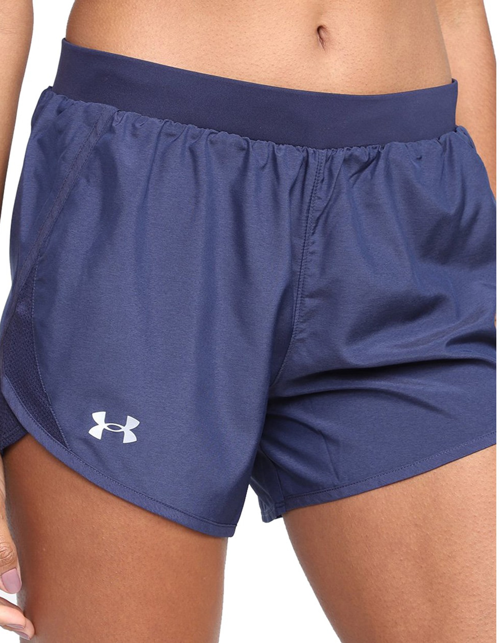 short feminino azul marinho