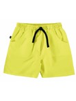 Shorts Infantil Tactel Boca Grande Amarelo Neon