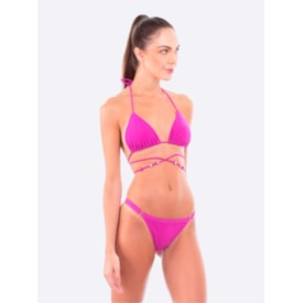 Top Biquíni Manly Miçanga Roxo