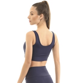 Top Feminino Manly Azul Marinho